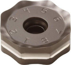Seco - ONMU090520 M12 Grade MS2500 Carbide Milling Insert - TiCN/Al2O3 Finish, 0.228" Thick, 0.472" Inscribed Circle - Exact Tool & Supply
