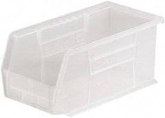 Akro-Mils - 30 Lb. Load Capacity, 10-7/8" Deep, Clear Polymer Hopper Stacking Bin - 5" High x 5-1/2" Wide x 10-7/8" Long - Exact Tool & Supply