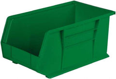 Akro-Mils - 60 Lb. Load Capacity, 14-3/4" Deep, Black Polymer Hopper Stacking Bin - 7" High x 8-1/4" Wide x 14-3/4" Long - Exact Tool & Supply