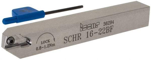 Iscar - SCH, External, Right Hand, 0.315" Max Depth of Cut, 0.02 to 0.098" Groove Width, Indexable Grooving Tool Holder - SCIR 22 Insert Compatibility, 0.63" Shank Height, 0.63" Shank Width, 4.921" OAL - Exact Tool & Supply