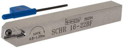 Iscar - SCH, External, Right Hand, 0.315" Max Depth of Cut, 0.02 to 0.098" Groove Width, Indexable Grooving Tool Holder - SCIR 22 Insert Compatibility, 0.63" Shank Height, 0.63" Shank Width, 4.921" OAL - Exact Tool & Supply