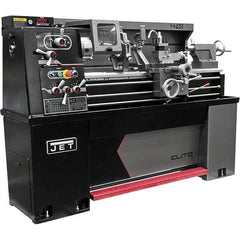 Jet - 13" Swing, 36" Between Centers, 230 Volt, Single Phase Engine Lathe - 5MT Taper, 2 hp, 40 to 2,000 RPM, 1-9/16" Bore Diam, 30" Deep x 60" High x 71" Long - Exact Tool & Supply
