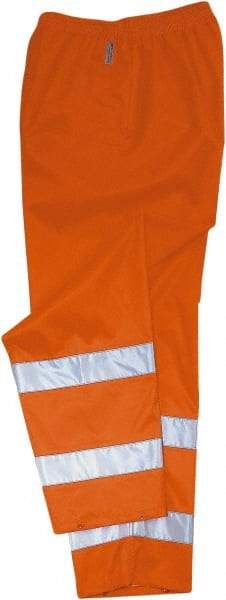 Ergodyne - Size 3XL, Orange, Rain Pants - 1 Pocket - Exact Tool & Supply