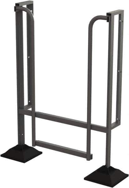 TRI-ARC - 62" 2 Step Configurable Rooftop Ladder - 90° Incline, 500 Lb Capacity, 20" Platform Height, 52-1/4" Base Width x 26" Base Depth, Perforated Tread - Exact Tool & Supply