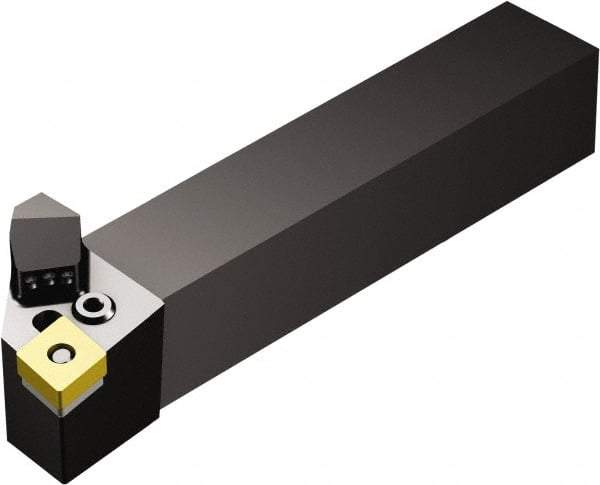 Sandvik Coromant - PCLN, Left Hand Cut, -5° Lead Angle, 1-1/4" Shank Height x 1-1/4" Shank Width, Negative Rake Indexable Turning Toolholder - 6" OAL, CNMG 12 04 08 Insert Compatibility, Series T-Max P - Exact Tool & Supply