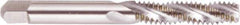 Regal Cutting Tools - 1/2-13 UNC 3 Flute 3B Bottoming Spiral Flute Tap - High Speed Steel, Bright Finish, 3-3/8" OAL, Right Hand Flute, Right Hand Thread, H3 - Exact Tool & Supply