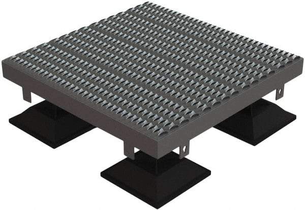 TRI-ARC - 16" Walking Platform - Adjustable Height, 500 Lb Capacity, 16" Platform Height, 36" Base Width x 36" Base Depth, Serrated - Exact Tool & Supply