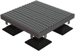TRI-ARC - 16" Walking Platform - Adjustable Height, 500 Lb Capacity, 16" Platform Height, 36" Base Width x 36" Base Depth, Serrated - Exact Tool & Supply