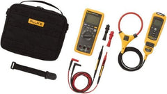 Fluke - 5 Piece, FC Wireless AC Current Clamp Kit - 1,000 Volt Max, LCD Display - Exact Tool & Supply