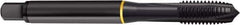 Guhring - #3-56 UNF, Oxide Finish, Cobalt Spiral Point Tap - Plug Chamfer, Right Hand Thread, 1.811" OAL, 1/2" Thread Length, 0.141" Shank Diam, 2B/3B Class of Fit, Series 4405 - Exact Tool & Supply