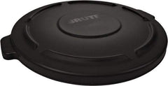 Rubbermaid - Round Lid for Use with 32 Gal Round Trash Cans - Black, Plastic, For Brute Trash Cans - Exact Tool & Supply