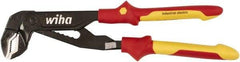 Wiha - 10" OAL, 2" Max Capacity, Water Pump Tongue & Groove Pliers - Straight Straight, Soft Grip Handles - Exact Tool & Supply