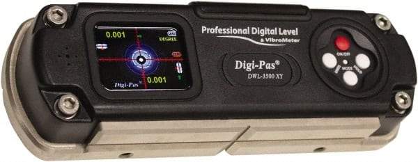 Digi-Pas - 7.4" Long, 0.000175" Graduation Sensitivity per 10", 0 Vials, Master Precision Level - Cast Iron (Base), 0.0003" Base Flatness, 2.4" Wide x 1-1/2" High - Exact Tool & Supply