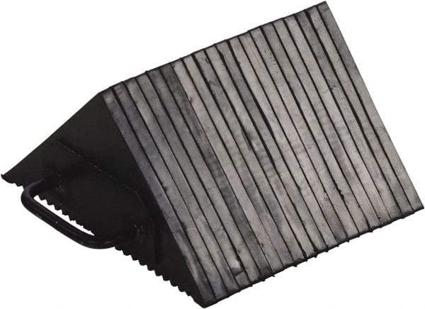 Vestil - 10" Wide x 5-1/2" High x 10" Deep, Rubber Wheel Chock - Exact Tool & Supply