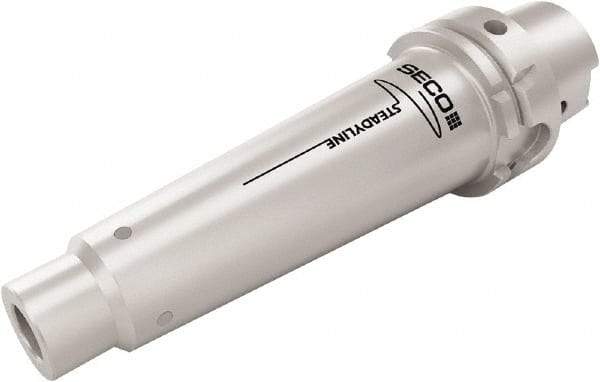 Seco - Combimaster 24mm HSK63A Taper Shank Milling Tip Insert Holder & Shank - 159mm Projection, 1.441" Neck Diam, M10 Neck Thread, 18.5mm Nose Diam, 217mm OAL, Steel Tool Holder - Exact Tool & Supply