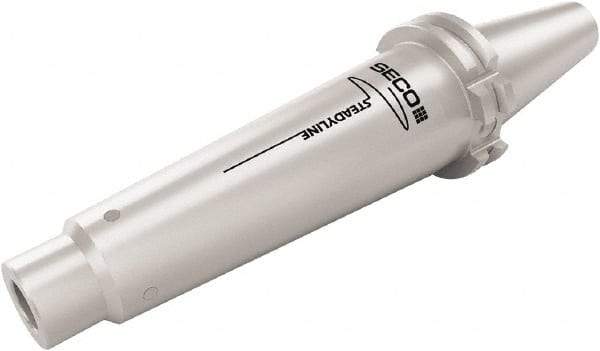 Seco - Combimaster 29.5mm DIN40 Taper Shank Milling Tip Insert Holder & Shank - 165.9mm Projection, 1.681" Neck Diam, M12 Neck Thread, 23mm Nose Diam, 253.4mm OAL, Steel Tool Holder - Exact Tool & Supply