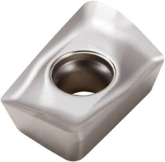 Seco - XOMX10T320 ME07 Grade MS2050 Carbide Milling Insert - TiAlN/NbN Finish, 5/32" Thick, 6.9mm Inscribed Circle, 2mm Corner Radius - Exact Tool & Supply