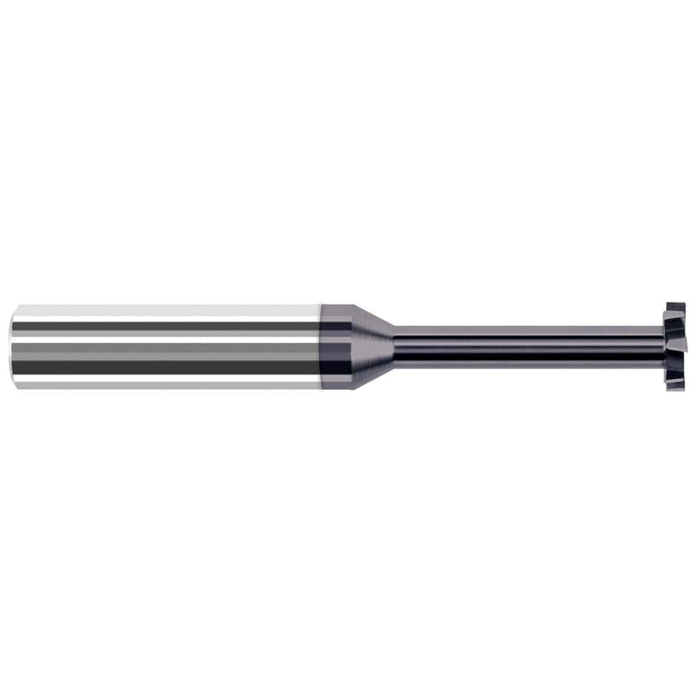 Harvey Tool - 1/8" Cut Diam, 1/16" Cut Width, 1/8" Shank, Staggered-Tooth Woodruff Keyseat Cutter - Exact Tool & Supply