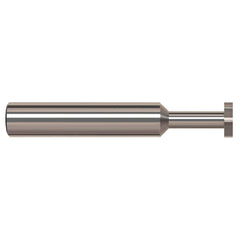 Harvey Tool - 5/8" Cut Diam, 1/8" Cut Width, 5/8" Shank, Straight-Tooth Woodruff Keyseat Cutter - Exact Tool & Supply