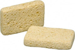 Ability One - 4-3/8" Long x 1.38" Wide x 1" Thick Scouring Sponge - Non-Abrasive, Tan - Exact Tool & Supply