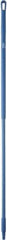 Vikan - 59 x 1-1/4" Fiberglass Squeegee Handle - European Threaded Connection, Blue - Exact Tool & Supply