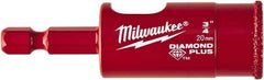 Milwaukee Tool - 3/4" Diam, 1-1/2" Cutting Depth, Hole Saw - Diamond Grit Saw, Continuous Edge - Exact Tool & Supply