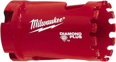 Milwaukee Tool - 1-1/4" Diam, 1-1/2" Cutting Depth, Hole Saw - Diamond Grit Saw, Continuous Edge - Exact Tool & Supply