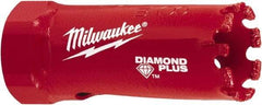 Milwaukee Tool - 7/8" Diam, 1-1/2" Cutting Depth, Hole Saw - Diamond Grit Saw, Continuous Edge - Exact Tool & Supply