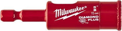 Milwaukee Tool - 5/8" Diam, 1-1/2" Cutting Depth, Hole Saw - Diamond Grit Saw, Continuous Edge - Exact Tool & Supply