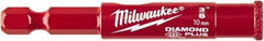 Milwaukee Tool - 3/8" Diam, 1-1/2" Cutting Depth, Hole Saw - Diamond Grit Saw, Continuous Edge - Exact Tool & Supply