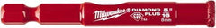 Milwaukee Tool - 5/16" Diam, 1-1/2" Cutting Depth, Hole Saw - Diamond Grit Saw, Continuous Edge - Exact Tool & Supply
