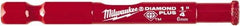 Milwaukee Tool - 1/4" Diam, 1-1/2" Cutting Depth, Hole Saw - Diamond Grit Saw, Continuous Edge - Exact Tool & Supply