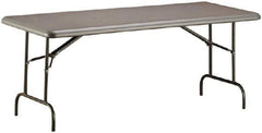 Ability One - 72" Long x 30" Wide x 29" High, Rectangular Folding Table - Charcoal - Exact Tool & Supply