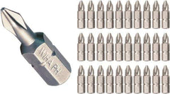 Wiha - #0, Insert Phillips Screwdriver Bit - 1/4" Drive, - Exact Tool & Supply