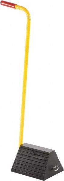 Vestil - 8" Wide x 36-9/16" High x 18" Deep, Rubber Wheel Chock - Exact Tool & Supply