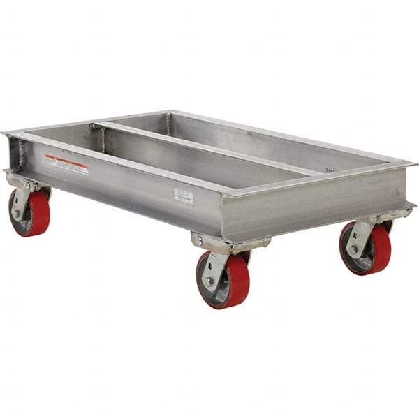 Vestil - 2,000 Lb Capacity Aluminum Dolly - 36" Long x 24" Wide - Exact Tool & Supply