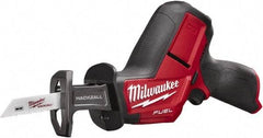 Milwaukee Tool - 12V, 0 to 3,000 SPM, Cordless Reciprocating Saw - 5/8" Stroke Length, 12" Saw Length, Lithium-Ion Batteries Not Included - Exact Tool & Supply