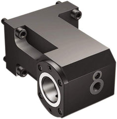 Sandvik Coromant - Right Hand Cut, C5 Modular Connection, Adapter/Mount Lathe Modular Clamping Unit - 50mm Square Shank Diam, 5.197" OAL, Through Coolant - Exact Tool & Supply