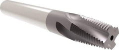 Allied Machine and Engineering - 1/2-14, 3/4-14 NPT, 0.495" Cutting Diam, 4 Flute, Solid Carbide Helical Flute Thread Mill - Internal/External Thread, 7/8" LOC, 3-1/2" OAL, 1/2" Shank Diam - Exact Tool & Supply