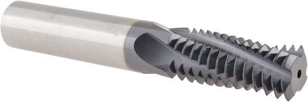 Allied Machine and Engineering - 7/8-9 UN, 0.62" Cutting Diam, 4 Flute, Solid Carbide Helical Flute Thread Mill - Internal/External Thread, 1-3/8" LOC, 4" OAL, 5/8" Shank Diam - Exact Tool & Supply