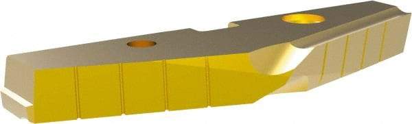 Allied Machine and Engineering - 4-1/4" Diam x 7/16" Thick, Seat Code 8, 144° Included Angle Spade Drill Insert - TiN Coated, High Speed Steel, Series T-A - Exact Tool & Supply