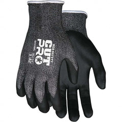 MCR Safety - Size L, ANSI Cut Lvl A2, Puncture Lvl 4, Abrasion Lvl 5, Foam Nitrile Coated Cut & Puncture Resistant Gloves - Exact Tool & Supply