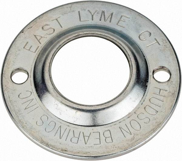 Hudson Bearing - 1 Inch Diameter, Round, Nylon Ball Transfer - 2-1/4 Inch Overall Diameter, 3/4 Inch Mount Height, 75 Lb. Capacity - Exact Tool & Supply