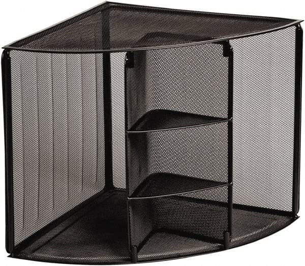 Rolodex - Black Desk Top Organizer - Mesh Metal - Exact Tool & Supply