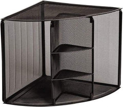 Rolodex - Black Desk Top Organizer - Mesh Metal - Exact Tool & Supply