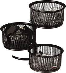 Rolodex - Black Desk Top Organizer - Mesh Metal - Exact Tool & Supply