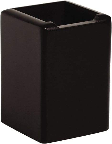 Rolodex - Black Pencil Holder - Wood, MDF, Laminate - Exact Tool & Supply