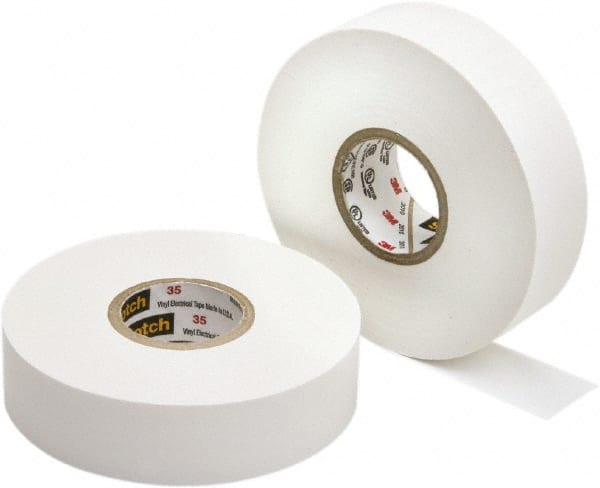 Ability One - 3/4" x 66' x 7 mil White Rubber Electrical Tape - Exact Tool & Supply