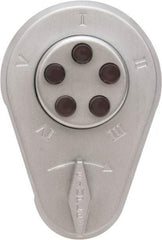 Kaba Access - 1-3/8 to 1-1/2" Door Thickness, Zamak Finish, Push Button Deadbolt - Exact Tool & Supply
