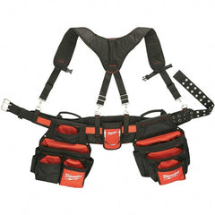 Milwaukee Tool - Tool Aprons & Tool Belts Tool Type: Tool Rig Minimum Waist Size: 30 - Exact Tool & Supply